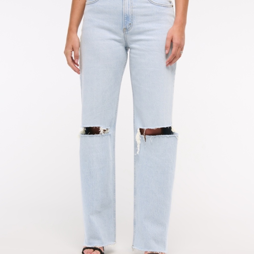 Abercrombie and fitch relaxed high rise 90 jeans
